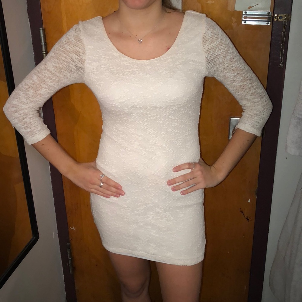 NWOT off white bodycon dress